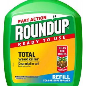 large bottle of roundup weed killer refill